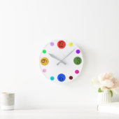 Horloge Ronde Temps de couleur (Maison)