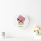 Horloge Ronde Temps de petit gâteau ! (Maison)