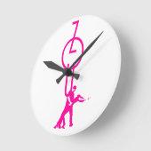 Horloge Ronde Temps de Zouk (Angle)