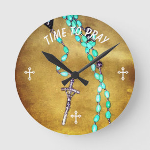 Horloge Ronde Temps d'horloge de chapelet de prier