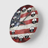 Horloge Ronde Temps militaire 24 heures (Angle)