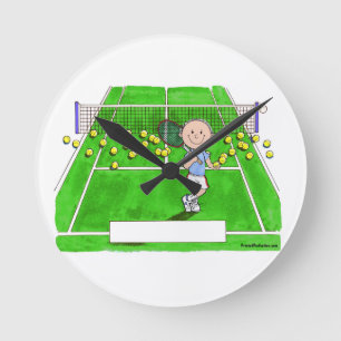 Horloge Ronde Tennis Male