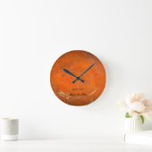 Horloge Ronde Terre Cuite Vernissée (Maison)