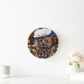 Horloge Ronde Terrier australien (Maison)