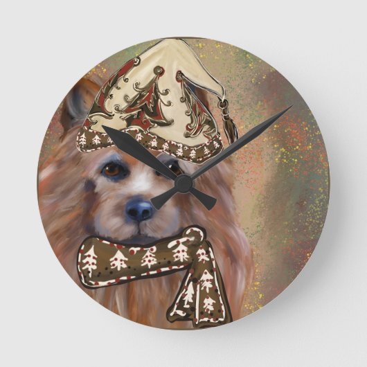 HORLOGE RONDE TERRIER AUSTRALIEN (Recto)