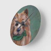 HORLOGE RONDE TERRIER AUSTRALIEN (Angle)