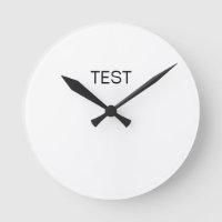 Tester l'horloge ronde