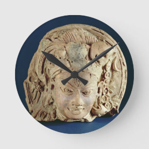 Horloge Ronde Tête d'Ardhanarisvara, Newal, Unnao (terre cuite)