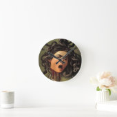 Horloge Ronde Tête De La Méduse Par Caravaggio (Maison)