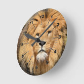 Horloge Ronde Tête de Lions (Angle)