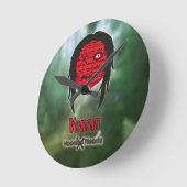 Horloge Ronde Têtes vaudou ~ Marais (Angle)