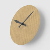 Horloge Ronde Texture carton ondulé (Angle)
