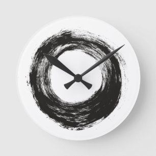 Horloge Ronde Texture de cercle de course de brosse