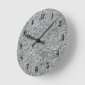 Horloge Ronde texture de granit (Angle)