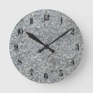 Horloge Ronde texture de granit