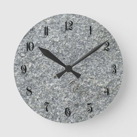 Horloge Ronde texture de granit (Recto)