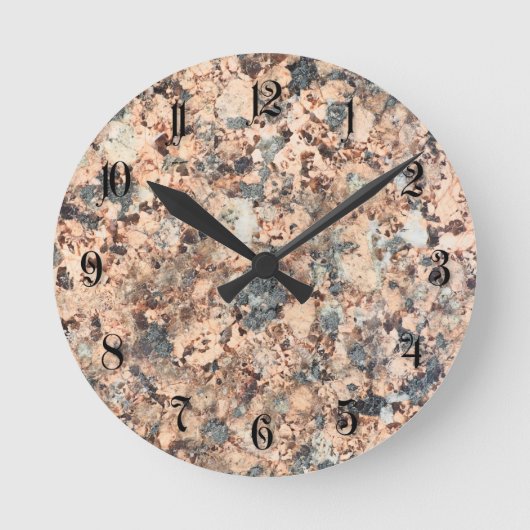 Horloge Ronde Texture granite (Recto)