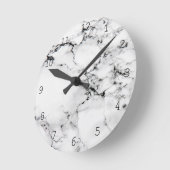 Horloge Ronde Texture marbré (Angle)