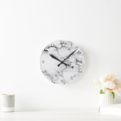 Horloge Ronde Texture marbré (Maison)