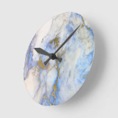 Horloge Ronde texture marbre (Angle)
