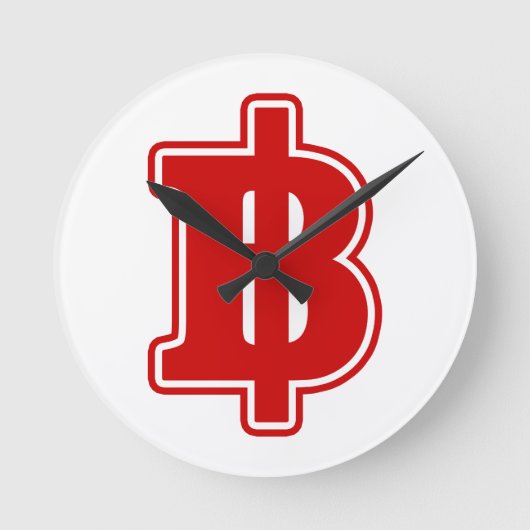 Horloge Ronde ฿ thaïlandais de devise d'argent de BAHT de ฿ (Recto)
