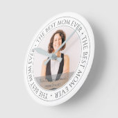 Horloge Ronde The Best Mama Ever Modern Classic (Angle)