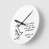 Horloge Ronde The Cat Will Steal Your Food (Angle)