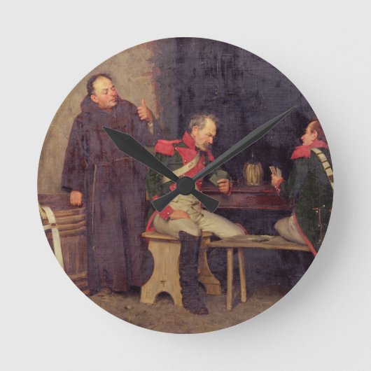 Horloge Ronde The Cheat (pétrole contre canvas) (Recto)