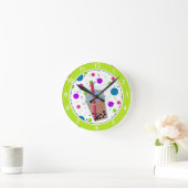 Horloge Ronde Thé de bulle - arrière - plan de bulle (Maison)