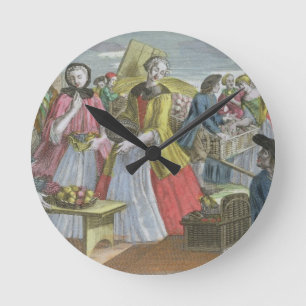 Horloge Ronde The Fruit Market