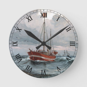 Horloge Ronde The lightship at Skagen Reef Personalize
