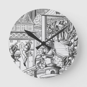 Horloge Ronde The Mint, after a woodcut in 'De'Institution de