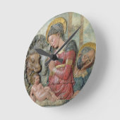 Horloge Ronde The Nativity, c.1460 (painted terracotta) (Angle)