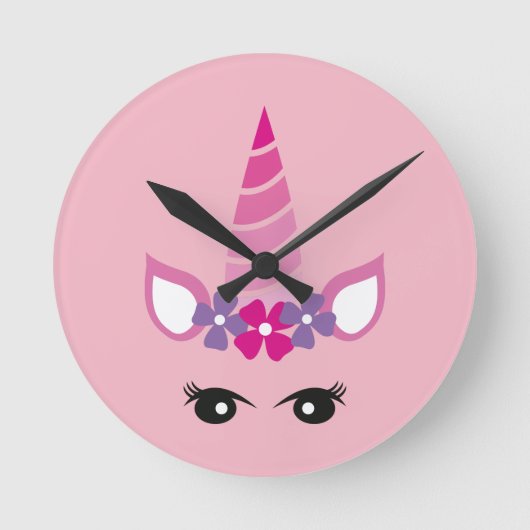 Horloge Ronde The Pink Unicorn (Recto)