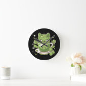 Horloge Ronde thé vert matcha (Maison)