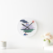 Horloge Ronde Thème coréen (Maison)