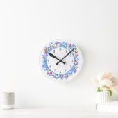 Horloge Ronde Thème scientifique de la molécule de particules d' (Maison)