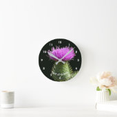 Horloge Ronde Thistle Flower Personalized (Maison)