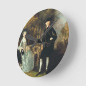 Horloge Ronde Thomas Gainsborough | Lady Lloyd et son fils, Rich (Angle)