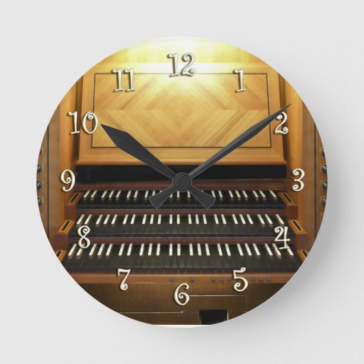 Horloge Ronde Three-keyboard clock for organists (Recto)