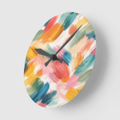 Horloge Ronde Throw Pillow (Angle)
