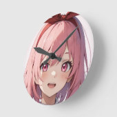 Horloge Ronde Throw Pillow (Angle)