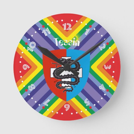 Horloge Ronde Ticino Suisse Svizzera Svizra (Recto)