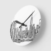 Horloge Ronde Ticket de l'horloge new-yorkaise (Angle)