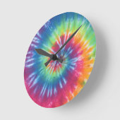 Horloge Ronde Tie Dye One (Angle)