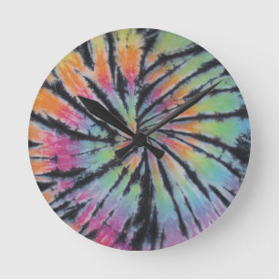 Horloge Ronde Tie Tee Dye
