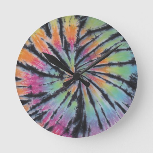 Horloge Ronde Tie Tee Dye (Recto)