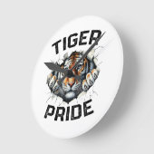 Horloge Ronde Tiger Pride Retro Tiger School (Angle)