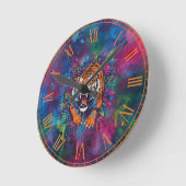 Horloge Ronde Tigre (Angle)