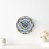 Horloge Ronde Tile Time Fiesta Clock (Maison)